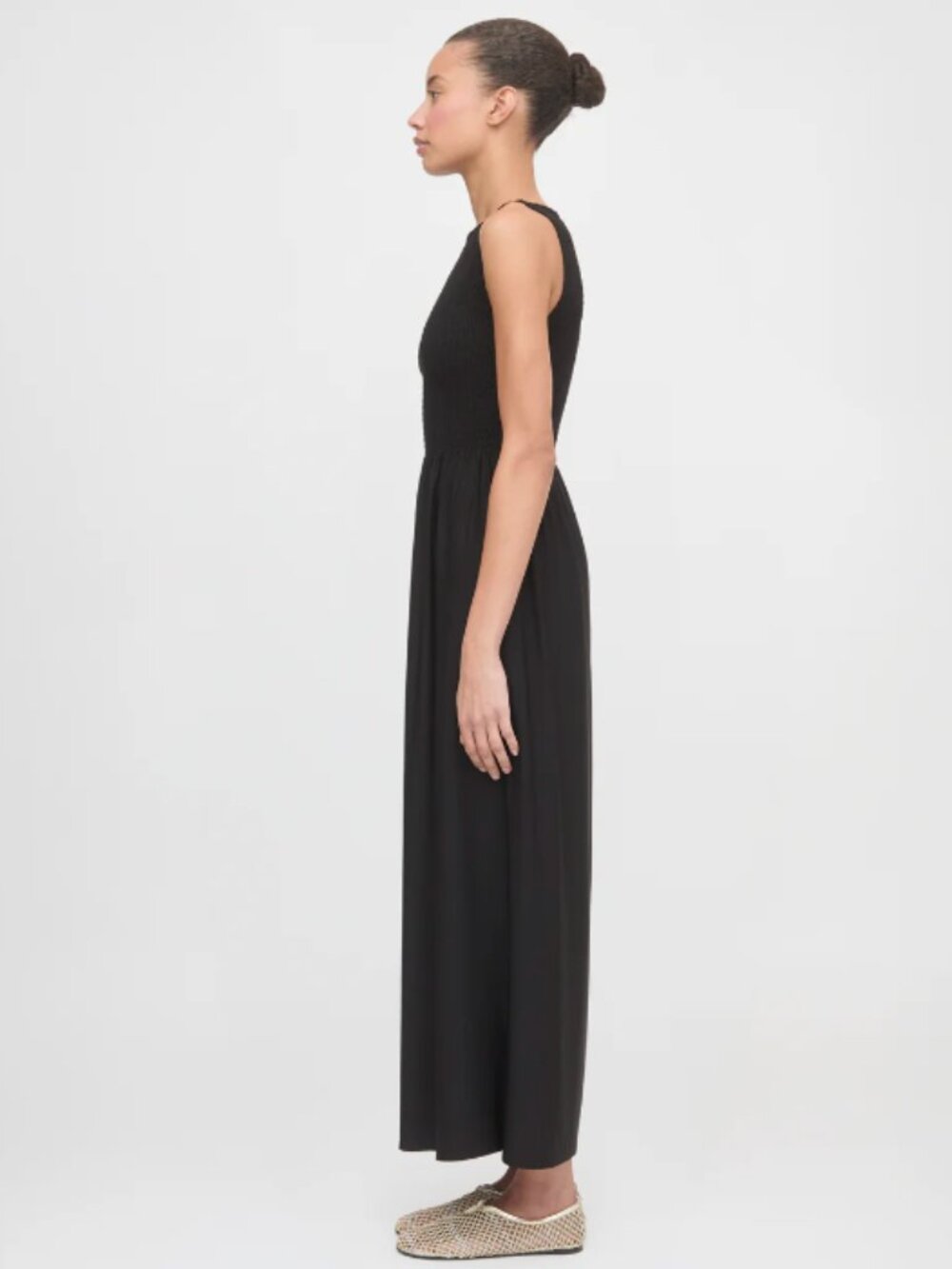 Hill House: The Cosima Nap Dress in Black Jersey - Picture 9 of 10